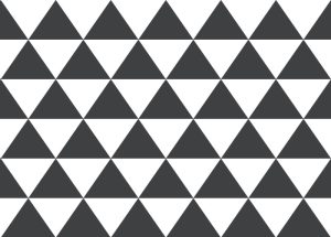 黒・白の三角のパターン
