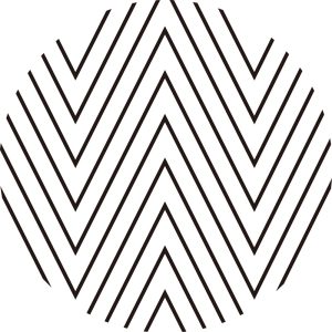 木目のような線の幾何学模様