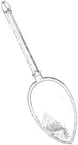 スプーン（銅版画調・カラー）